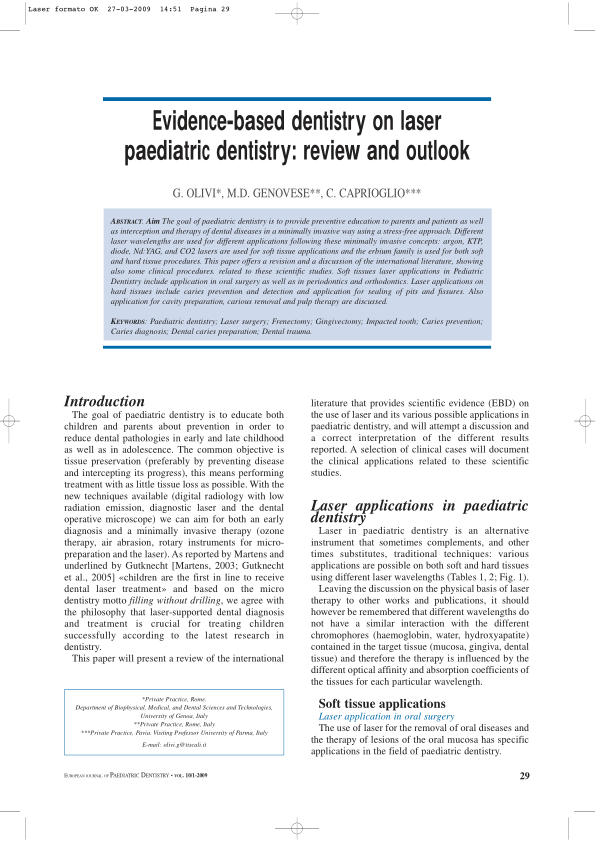 evidence-based dentistry